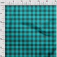 thumbnail image 2 of oneOone Cotton Poplin Turquoise Blue Fabric Gingham Check Sewing Craft Projects Fabric Prints By Yard 56 Inch Wide, 2 of 4