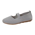 thumbnail image 1 of B91xZ Chaussures à Enfiler pour Femmes Chaussures Bateau de Marche Confortables à Enfiler, Gris 8.5, 1 of 5