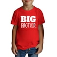 thumbnail image 4 of MEZZALL T-Shirt Grand Frère pour Tout-Petit Promu à Grande Annonce Bébés Garçons, Rouge, 3-4 Ans, 4 of 4
