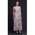 thumbnail image 4 of Bimba Robe Longue Maxi à Bretelles Spaghetti Ajustables à Imprimé Floral, Tenue de Plage d'Été - Très Petit, 4 of 6