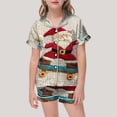 thumbnail image 2 of WEAIXIMIUNG Pajamas For Children Shirt And Pant Matching Set Sleepwear Set With Pockets For Christmas 12-13 Years, 2 of 4