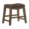 thumbnail image 4 of Topline Home Furnishings Tabouret en similicuir, 4 of 5