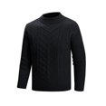 thumbnail image 4 of EYWGYA Chemises en Flanelle pour Hommes Automne/hiver, Chemises à Manches Longues pour Hommes, Chandail Décontracté Mode pour Hommes à Col Rond Extensible, Couche de Base en Tricot à Manches Longues, 4 of 4