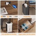 thumbnail image 2 of AKDSteel 2 Drawer File Cabinet For Letter, Legal & a4, Printer Cabinet With Led Lights And Power Strip For Home Office, 2 of 8