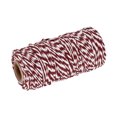 thumbnail image 1 of Unique Bargains Twine Packing String Wrapping Cotton Twine 100M Dark Red and White Rope for Gift Wrapping Twine, 1 of 1