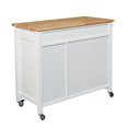 thumbnail image 4 of SEI Furniture Martinville Kitchen Cart in White, 4 of 7
