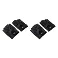 thumbnail image 3 of maskred Fashionable Retro PU Leather Men s Fingerless Driving Cycling Gloves Black Button L 2Set, 3 of 6
