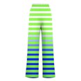 thumbnail image 3 of Lolmot Pants for Women, Womens Fashionable Striped Printed Drawstring Wide Leg Pants, 3 of 4