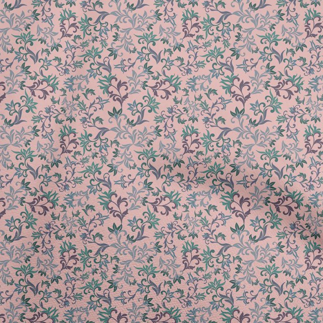 oneOone Polyester Spandex Light Pink Fabric Asian Suzani Sewing Craft Projects Fabric Prints By Yard 56 Inch Wide