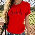 thumbnail image 2 of Birdeem Mode Femmes Chandail à Manches Courtes Imprimé Décontracté T-Shirt Blouse, 2 of 4
