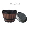 thumbnail image 1 of Pot de Fleurs en Baril de Whisky en Résine, Style Vintage, pour Intérieur et Extérieur, Jardin, Cour, Patio, 1 of 2
