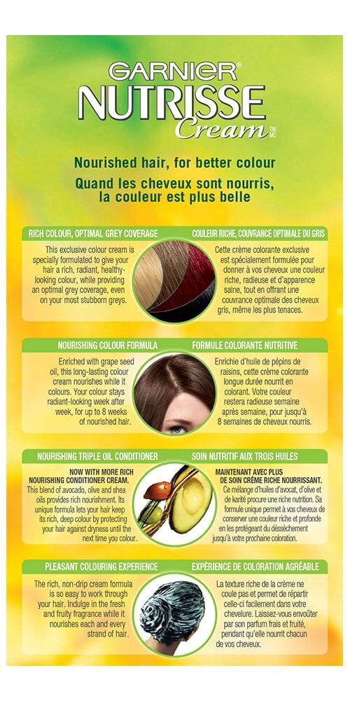 Garnier Nutrisse Ultra Crème, Permanent Hair Dye, Long-Lasting,1 unit