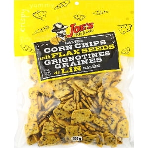 Copeaux de maïs salés avec graines de lin