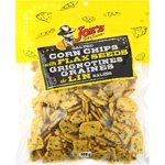 Salted Corn Chips with Flax Seeds