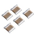 thumbnail image 2 of Antqov 500 Count Swabs Double Round Head Swabs Natural Swabs Ear Swabs Suitable for Makeup Travel Daily Cleaning, Home Accessories, 2 of 9