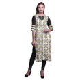 thumbnail image 1 of Bimba Kurti Droite Décontractée Imprimée Haut à Manches 3/4 Longue Kurta Robe pour Femmes, 1 of 6
