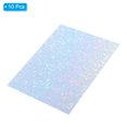 thumbnail image 3 of Unique Bargains A5 Holographic Cardstock, 10 Pack Metallic Iridescent Mirror Paper Sticker Foil Board, Style 5, 3 of 6