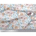 thumbnail image 3 of Soimoi Rayon Fabric Snowflake & Polar Bear Animal Print Fabric by Yard 42 Inch Wide, 3 of 5