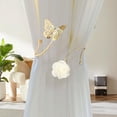 thumbnail image 4 of DIANWUDG Flower Opening Curtain Strap Personalized Curtain Buckle Sim-ple Metal B-utterfly Curtain Buckle, 4 of 6
