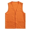 thumbnail image 2 of IMENGL Gilet d'Activité pour Postulant Adulte, Tenue de Travail de Supermarché, Multiples Poches, Orange G, Taille M-3TG, 2 of 4