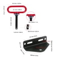 thumbnail image 2 of Tignapoo Heavy-Duty Magnetic Tractor Hitch Pin Set with 1500lb Pulling Force, Red & Black, Universal Fit for Lawn Mowers, ATVs, Trailers, and Utility Carts, 2 of 6