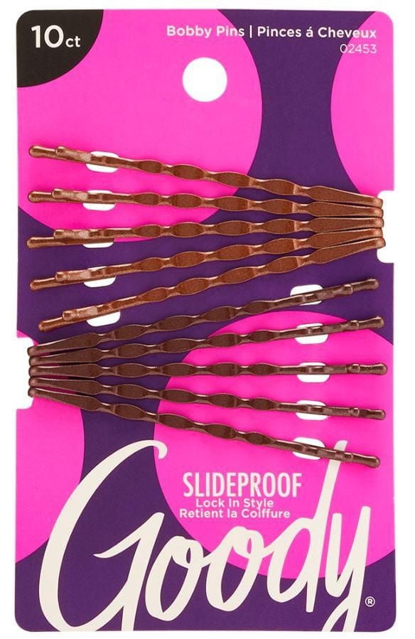Goody - Épingles à cheveux - Anti-glissade - Pour une fermeture en douceur - 10 pièces