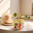 thumbnail image 2 of Food Storage Set Light Gold Plated Candy Box European Style Wedding Square Transparent Container with Lid Storage Bags Containers Food Saver Set Reusable Storage Bags Kitchen Storage Set, 2 of 3