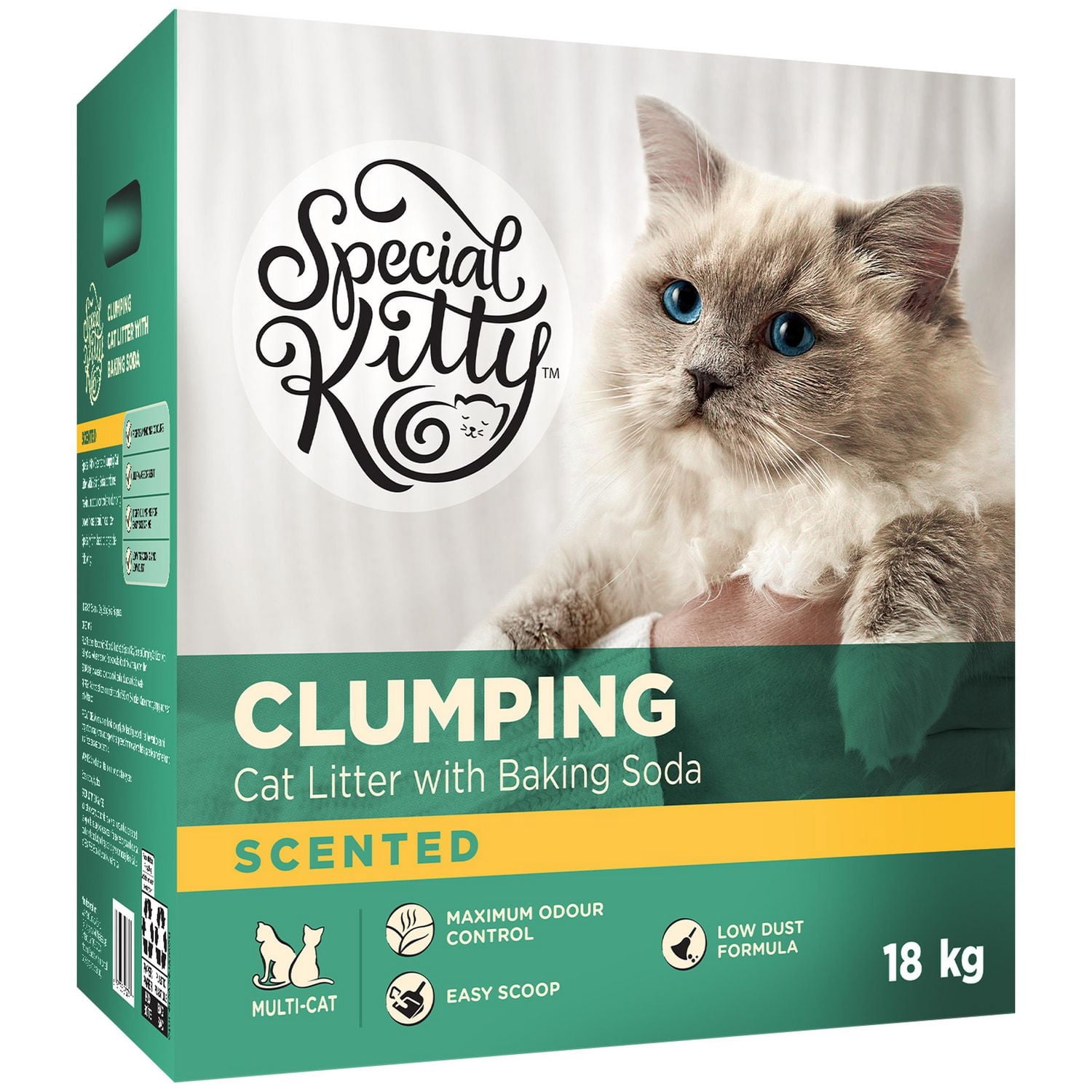 Special Kitty Scented Clumping Cat Litter with Baking Soda 18kg