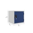 thumbnail image 3 of 15" Cube lockers -carcass Gray - Door (BLUE), 3 of 5