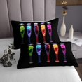 thumbnail image 3 of Baseball Bat Bedspread Set European Sports Ball Coverlet Set,Softball Quilt Set Queen,Glitter Neon Design Quilted Competitive Game Room Decor, 3 of 3