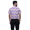 thumbnail image 3 of BESTMAN Printed Shirts For Men Short Sleeve Button Down Casual Cotton Shirt, 3 of 5