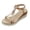 Beige, variant on Womens Wide Wedges Heels Width Platform Low Wedge Heels Open Toe Non Slip Casual Ankle Strap Dressy Slide Shoes for Summer Vacation Silver Size 9