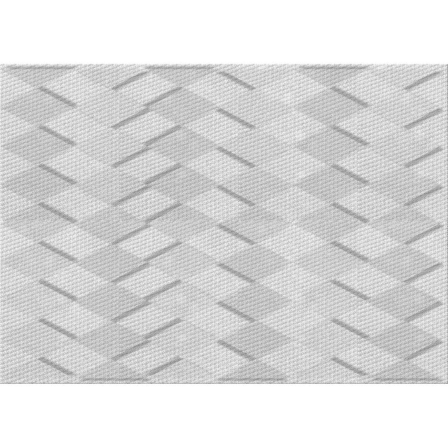Ahgly Company Machine Washable Indoor Rectangle Transitional Platinum Gray Area Rugs, 3' x 5'