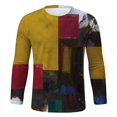 thumbnail image 4 of AMERTEER T-shirt Décontracté pour Hommes Impression Numérique 3D Col Rond Manches Longues, 4 of 6
