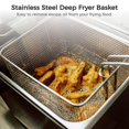 thumbnail image 2 of 2PCS Deep Fryer Basket, Stainless Steel Fry Basket with Non-Slip Handle, Sturdy Square Food Strainer for Home and Commercial Use, 2 of 6