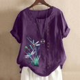 thumbnail image 2 of Birdeem T-Shirt Ample Décontracté d'Été pour Femme à Col Rond, Manches Courtes, Imprimé, 2 of 5