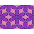 thumbnail image 1 of Ahgly Company Machine Washable Indoor Rectangle Transitional Neon Purple Area Rugs, 8' x 10', 1 of 7