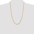 thumbnail image 2 of Diamond2Deal 14K Yellow Gold 3.5 mm Semi-Solid Rope Chain Necklace for Mens 26", 2 of 6