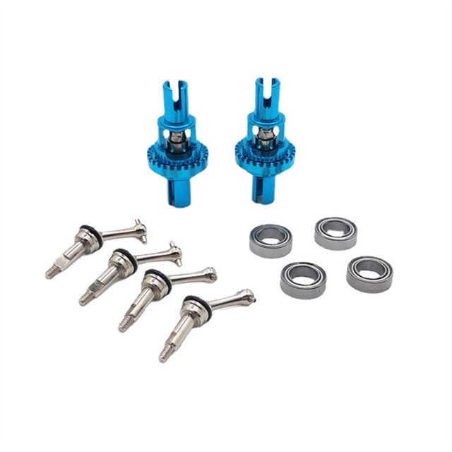 1/28 Remote Control Cars Differential Modification Vehicle Drive Drive Shaft Upgrades Shaft Kit Bearing Replacement for WLtoys K969 K979 K989 K999 Blue