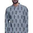 thumbnail image 4 of Atasi Printed Long Asymmetric Kurta Pajama Set For Men Party Wear Clothing, 4 of 4