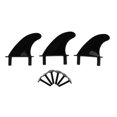 thumbnail image 3 of Ensemble de 3 Pcs d'Ailettes Souples pour Planche de Surf, Accessoires pour Planche Souple, Paddle, Surf, 3 of 8