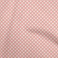 thumbnail image 1 of oneOone Cotton Jersey Light Peach Fabric Gingham Check Craft Projects Decor Fabric Printed By The Yard 58 Inch Wide, 1 of 4