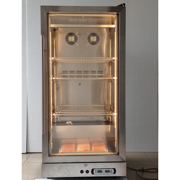 Kolice Congélateur Vitrine Commercial pour Vieillissement de Bœuf, Conservateur Alimentaire Commercial, Vitrine d'Exposition de Bœuf-268 L, 4 Niveaux, Plage de Température : -5 °C à 10 °C