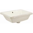 thumbnail image 2 of American Imaginations 18.25-in. W Rectangle Bathroom Undermount Sink Set In Biscuit - Chrome Hardware AI-26736, 2 of 9