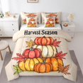 thumbnail image 1 of YST Ensembles de Literie Happing Action de Grâce 7 Pcs, Ensemble de Couette d'Automne Citrouille Format Double, Ensembles de Couette de Literie Feuille de Citrouille, Saison des Récoltes, Lit Tout-en-un, Accessoires de Literie Rouge Orange, 1 of 4