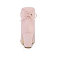 thumbnail image 2 of Unique Bargains Women's Block Heel Lace Up Back Ankle Boots, 2 of 6