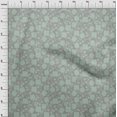 thumbnail image 4 of oneOone Tissu Popeline de Coton Gris Matériel de Robe Florale Tissu Imprimé Tissu au Mètre 42 Pouces de Large, 4 of 5