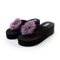 thumbnail image 4 of LSLJS Pantoufles pour Femmes, Femmes Dames Été Fleur Maison Compensées Chaussures de Plage Sandales Flip Flops Pantoufles, 4 of 9