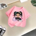 thumbnail image 5 of MEZZALL T-Shirts Graphiques Mignons pour Filles Enfants, Col Rond, Manches Courtes, T-Shirt d'Été Décontracté, T-Shirt Polyvalent pour Bébé Tout-Petit, Tenue Quotidienne, 5 of 5