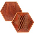 thumbnail image 1 of Portable Chinese Checkers Board Game with Marbles Wooden Chinese Checkers Board Game Board Game Hexagon Chinese Checkers Family Game Set Drawer Storage, 1 of 6
